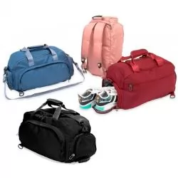 Bolsa Esportiva Resistente a gua com Compartimento para Sapatos Personalizada 