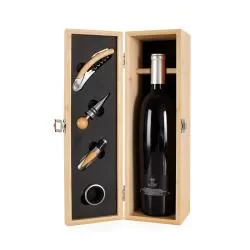Kit Vinho 4 peças com Caixa Personalizado 
