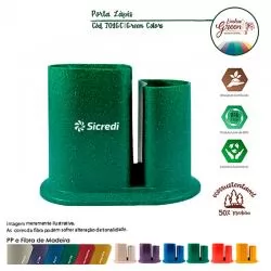 Porta Lápis Duo Green Colors